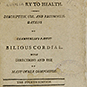 Title page of Auxiliary to Health on faded paper.