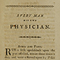 Title page of Everyman His Own Physician with text.