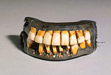 front view of George Washington's teeth open