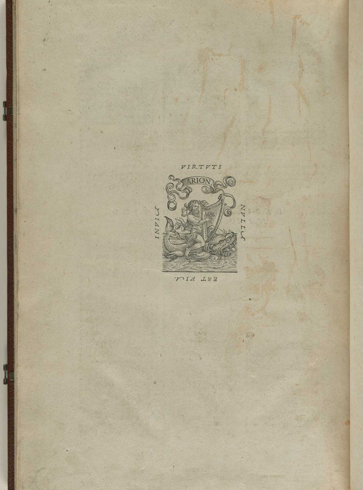 The printer's device of Andreas Vesalius' De corporis humani fabrica libri septem.