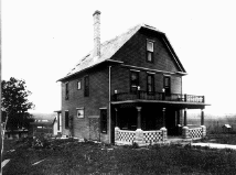 House of Susan La Flesche Picotte in Walt Hill, Omaha Reservation, Nebraska. 1878. Negative 54752 A, National Anthropological Archives, Smithsonian Institution.