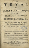 Titlepage of The tryal of Mary Blandy.