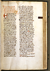 F. 59 recto from Manuscript E 33 by Abu I-Qasim. A two column hand written manuscript page.