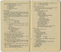 Page from a book showing the items visiting nurses were expected to carry with them.