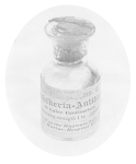 Bottle of diphtheria antitoxin, produced by the Hygienic Laboratory and dated May 8, 1895.