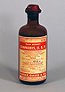Photograph of a bottle containing cannabis extract.