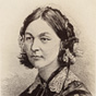 Bust of a White woman (Florence Nightingale). She is looking slightly to the left, unsmiling.
