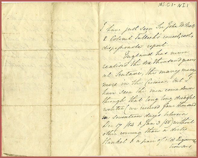 front of letter from 1855