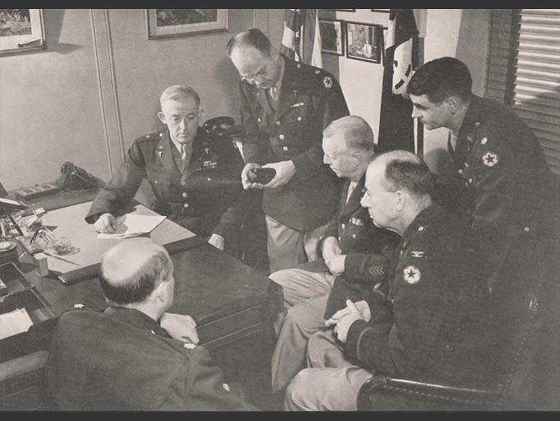 A group of uniformed men
