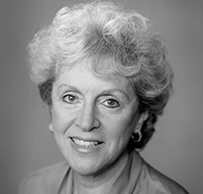 Dr. Raquel Eidelnan Cohen, an elderly White female seated for her portrait.