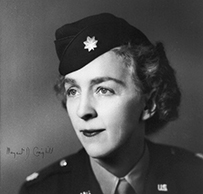 Dr. Margaret D. Craighill, a White female officer in uniform posing for her portrait.