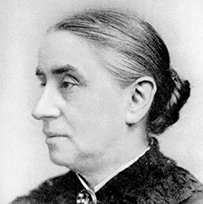Dr. Marie E. Zakrzewska, a White female posing for a profile view portrait.