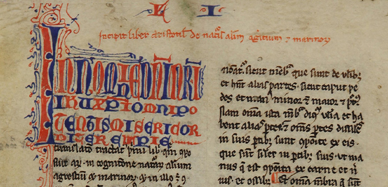 A hand-written page of a manuscript