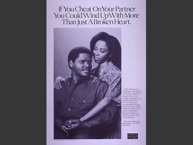 A portrait of an African American woman and man