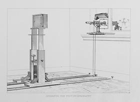 Woodward's photomicrography apparatus, Drawing, 1867