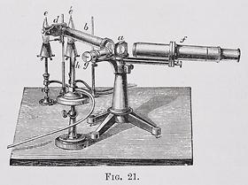 Spectroscopic Apparatus, Steel engraving, 1869