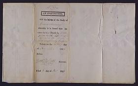 Signatures, Coroner's Inquest, Case of James Murray, November 22, 1823