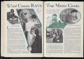 Edwin W. Teale, "Weird Unseen Rays Trap Master Crooks," Popular Science Monthly, October 1931