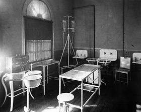 The operating room at the Exposition hospital, 1901