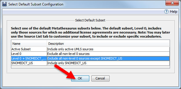 Fig 7: Select a Default Subset