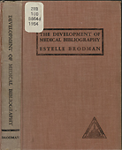 Cover of The Development of Medical Bibliography by Estelle Brodman