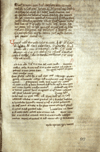 A recipe attributed to Johannes Scarpelus Salernitanus on folio 97 recto from Treatises on Medicine. The text is written in black ink with the capital letter of a paragraph written in red ink. In the bottom right corner in blue ink the number 97 has been stamped.