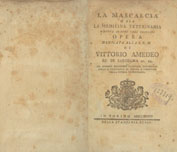 A title page in Italian with a crest.