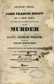 A pamphlet cover summarizing the contents, a titlepage with a library stamp from the Surgeon General’s Office Library, with a profile portrait and paragraph about John Francis Knapp