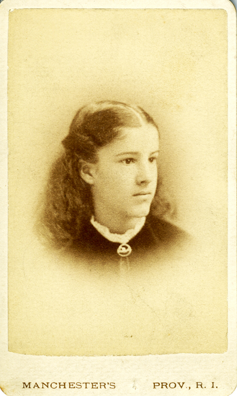 Charlotte Perkings at the age of fourteen, 1874