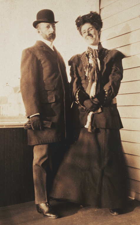 Charlotte and her second husband, George Houghton Gilman, 1909