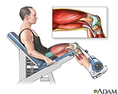 Ilustración de un hombre haciendo ejercicio para los músculos de la pierna