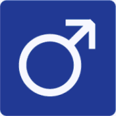 Illustration of a male symbol