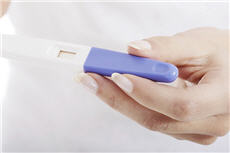 Photograph of a pregnancy test