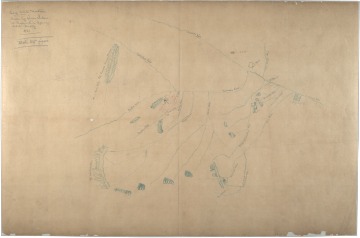 Red Horse map of Little Bighorn battlefield, 1881