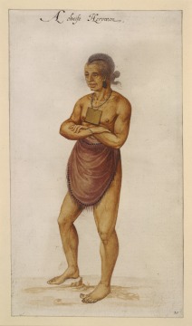 Watercolor Drawing of Indian Elder or Chief