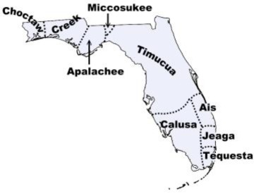 Map of Original Inhabitants of Florida