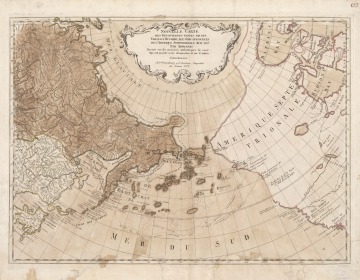 Map of the Bering Strait