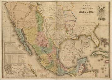 Map Used During Negotations for Treaty of Guadalupe Hidalgo
