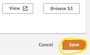Highlighting "save" button on Athena manage page
