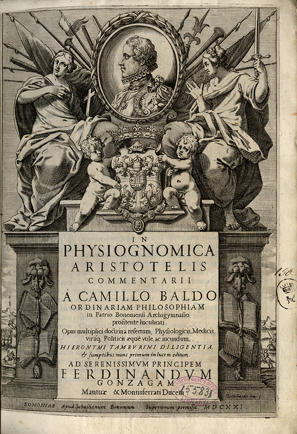 In Physiognomica Aristotelis commentii, Camillo Baldi and Geronimo Tamburini, 1621