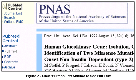 Figure 2: Click 'PDF' on Sidebar to See Full Text