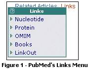 PubMed's Links Menu