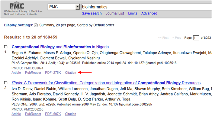 Pmc Citation Exporter Feature Now Available Nlm Technical Bulletin 2015 Jan Feb