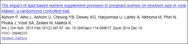 New PubMed Summary display format.