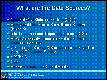 What are the Data Sources?