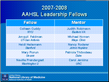 AAHSL Leadership Fellows