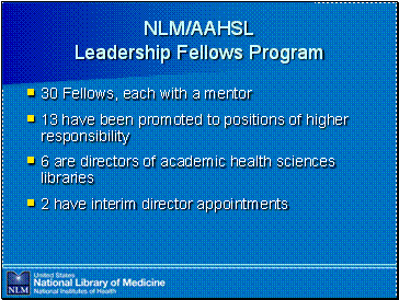 NLM/AAHSL  Leadership Fellows Program