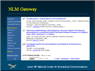 NLM Catalog results for glaucoma early detection