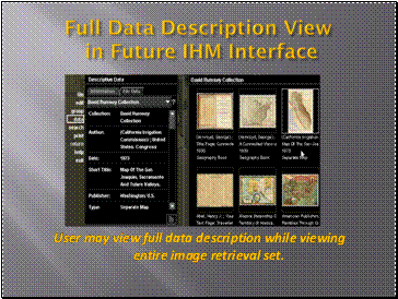 Full Data Description View in Future IHM Interface