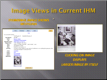 Image Views in Current IHM